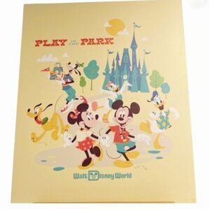Disney Parks ‘Play in the Park’ WDW Castle Mickey Minnie Frame Wall Art New